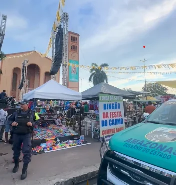 Polícia Militar garante segurança e tranquilidade em procissão da padroeira de Parintins