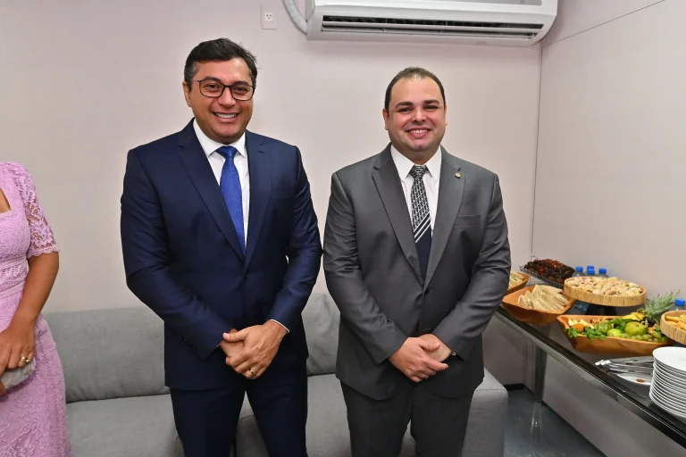 Governador Wilson Lima E O Presidente Da Aleam Roberto Cidade