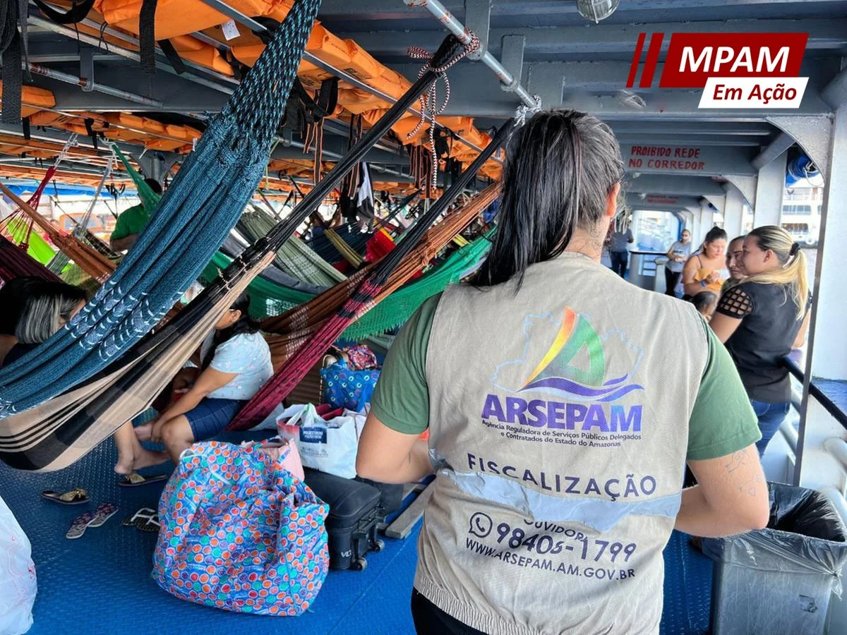 A Agência Reguladora de Serviços Públicos Delegados e Contratados do Estado do Amazonas (Arsepam) é responsável pela fiscalização do transporte hidroviário intermunicipal de passageiros