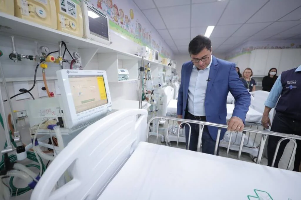 Wilson Lima entrega novos leitos de UTI ao HPS Infantil Dr. Fajardo